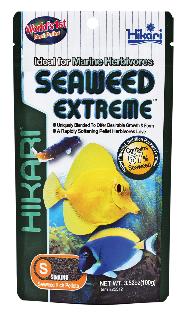 Hikari Seaweed Extreme 100g - Compleet Nori Zeewier Voer voor Herbivore & Omnivore Zoutwatervissen afbeelding