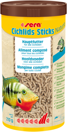 Sera Cichlids Sticks Nature 1000ml - Hoofdvoeder zonder Kunstmatige Toevoegingen afbeelding