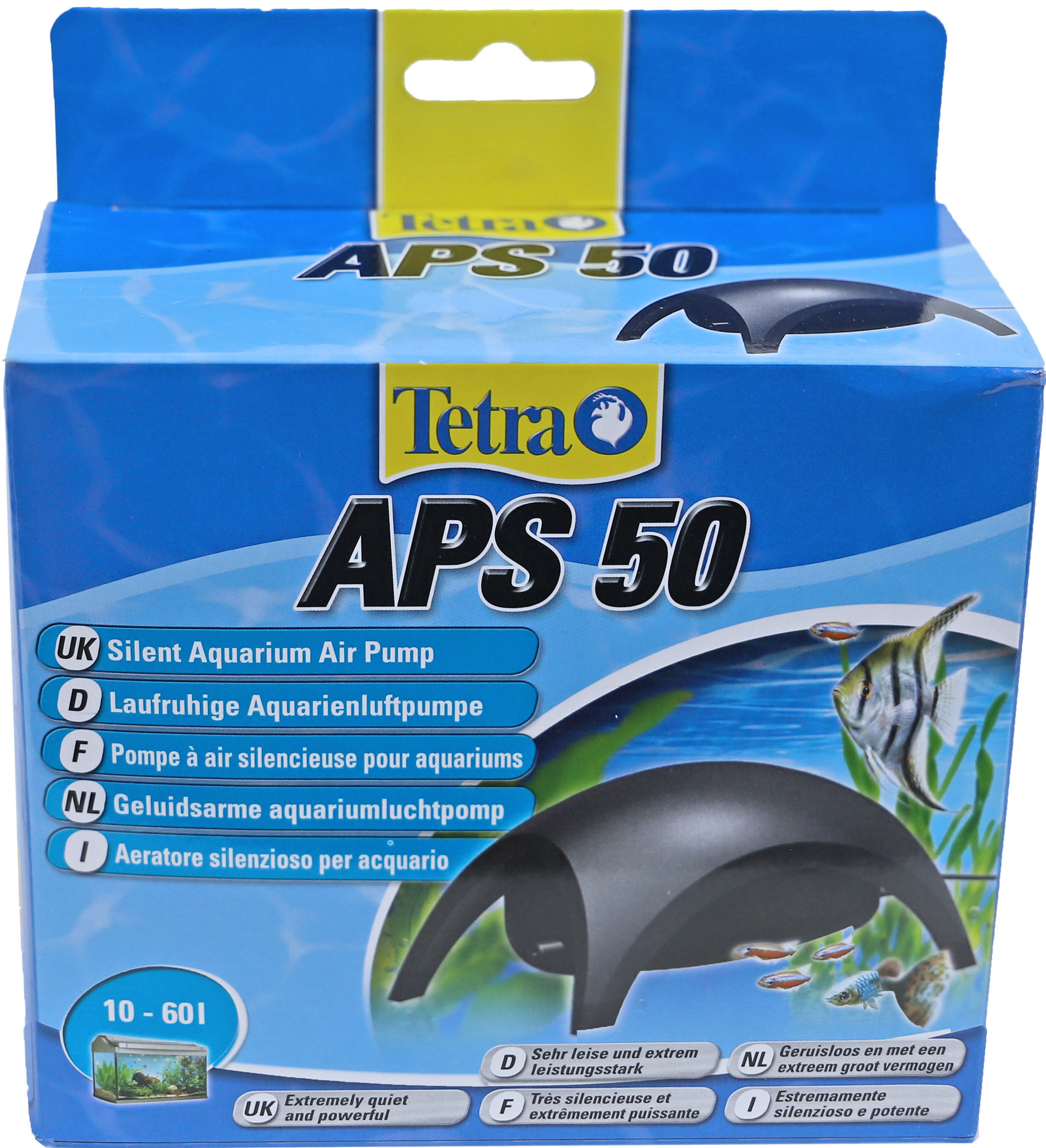 Tetra Luchtpomp APS 50 voor Aquaria tot 60L - Fluisterstille & Efficiënte Aquariumverzorging afbeelding