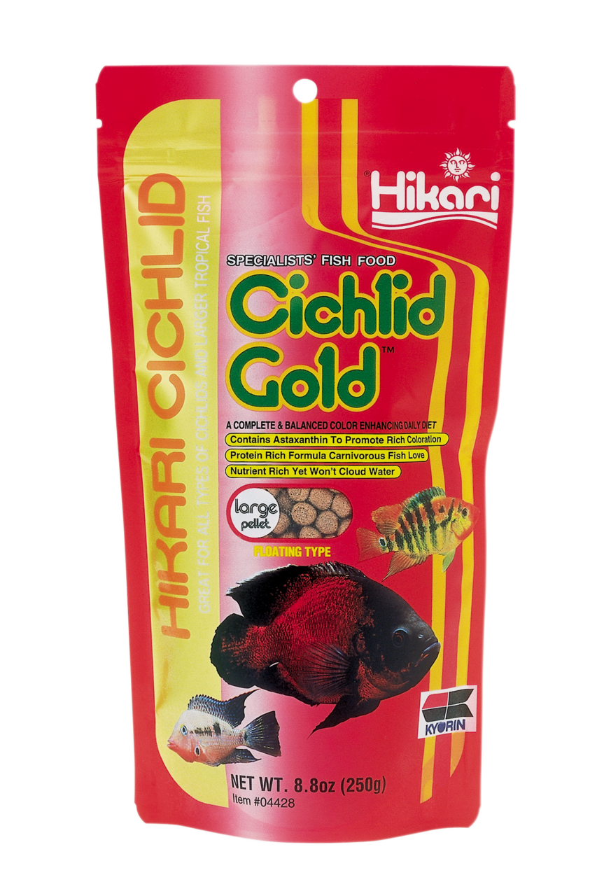 Hikari Cichlid Gold Large - Proteïnerijk Voer voor Kleurrijke Cichliden - 250g - Versterkt Immuunsysteem afbeelding