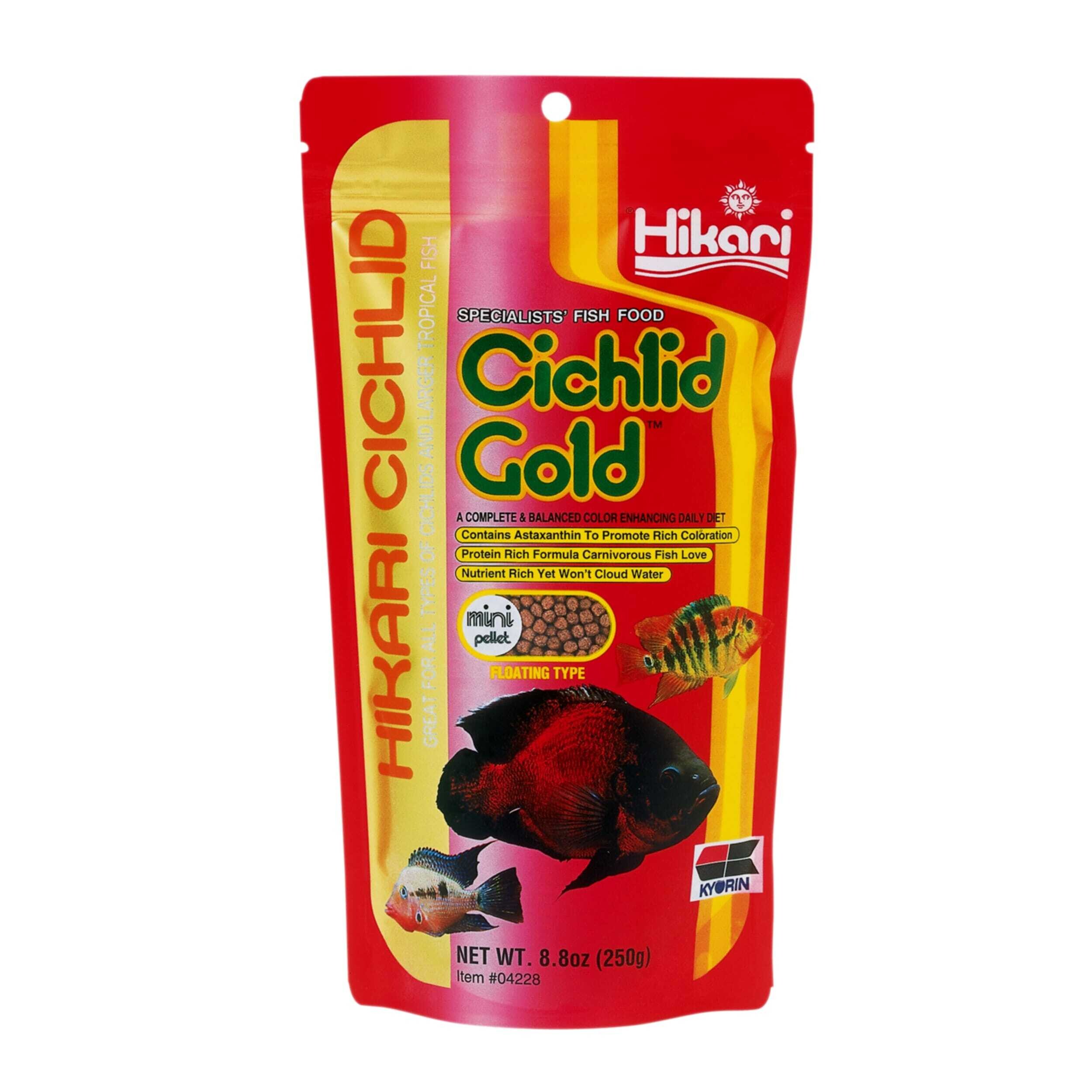 Hikari Cichlid Gold Mini 250g - Kleurversterkend Visvoer voor Carnivore Cichliden