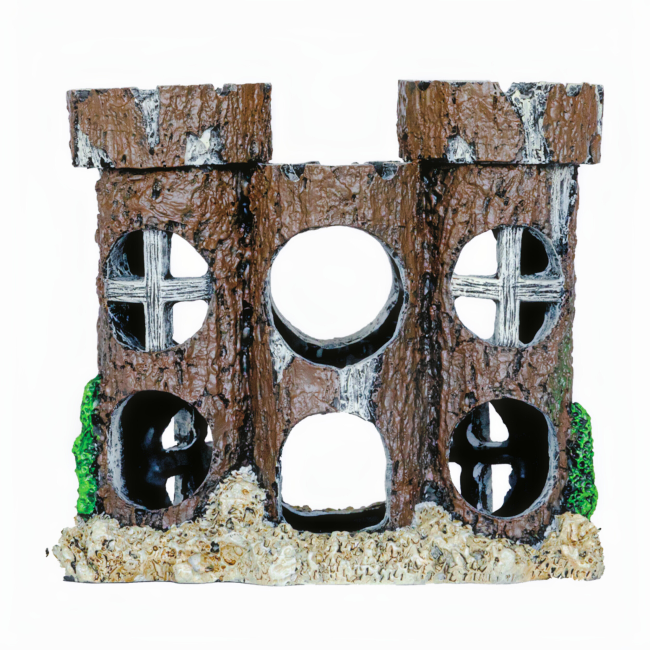 Superfish Deco Round Castle M - Handgeschilderd Middeleeuws Kasteel Aquarium Decor Eco-Friendly
