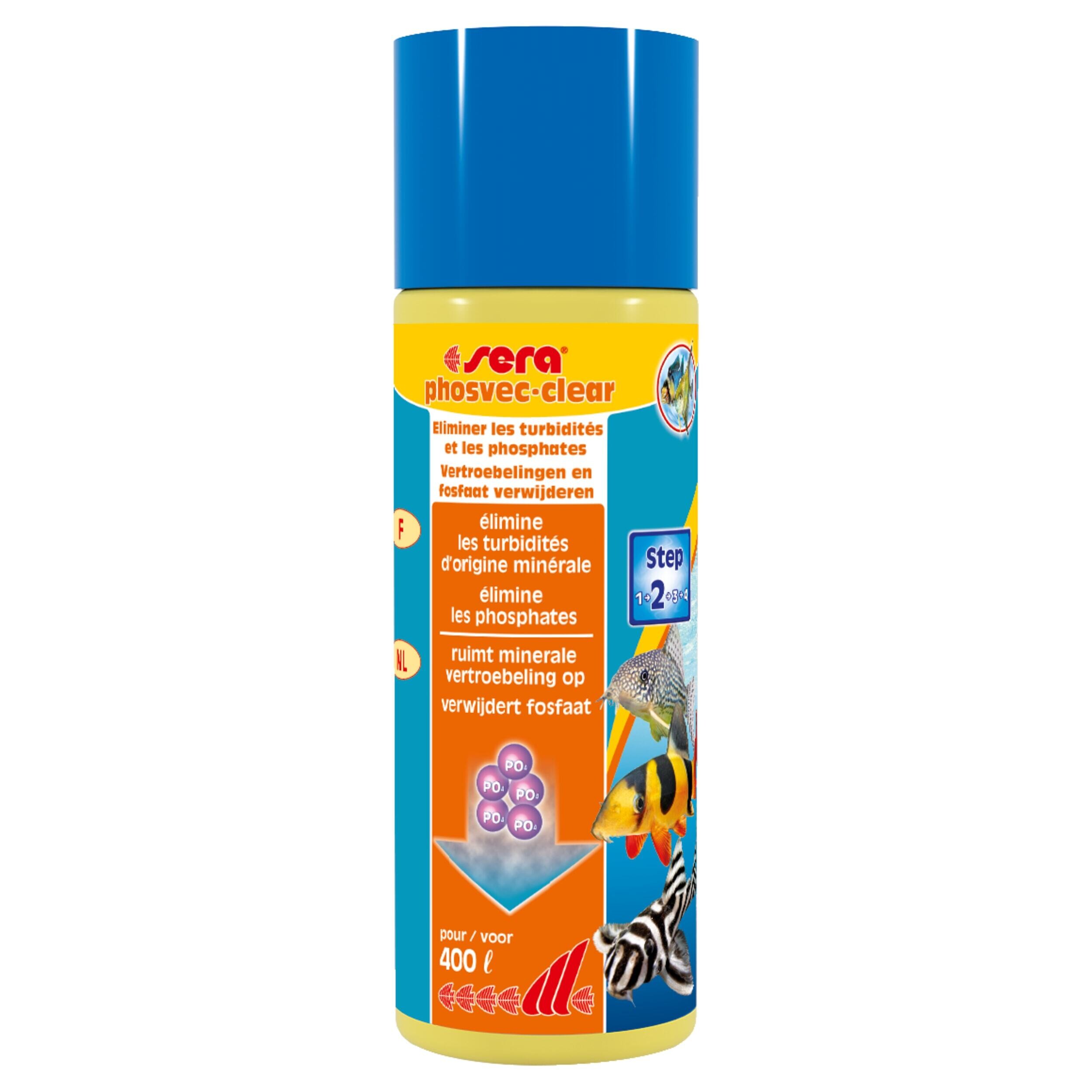 Sera Phosvec・Clear: Kristalhelder Aquariumwater, 100ml - Verwijdert Fosfaat & Voorkomt Algen