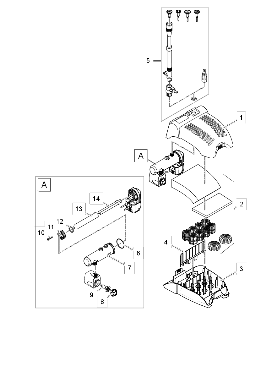 Oase Onderste Filterdeel Pomp/UVC - Eenvoudige Installatie, Weerbestendig, Waterhelderheid afbeelding