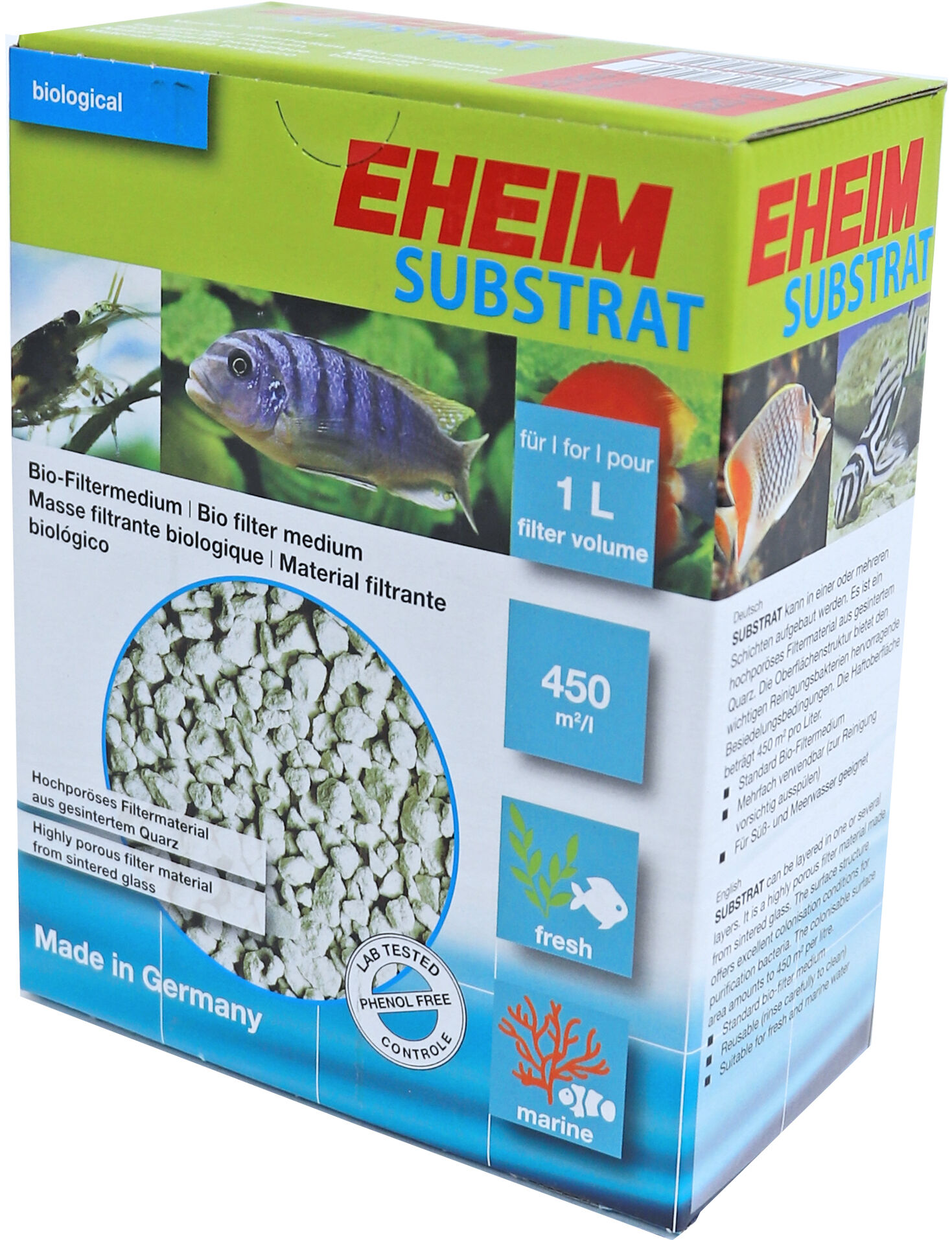 Eheim Substraat 1L - Biologisch Filtermedium voor Een Gezond en Helder Aquarium afbeelding