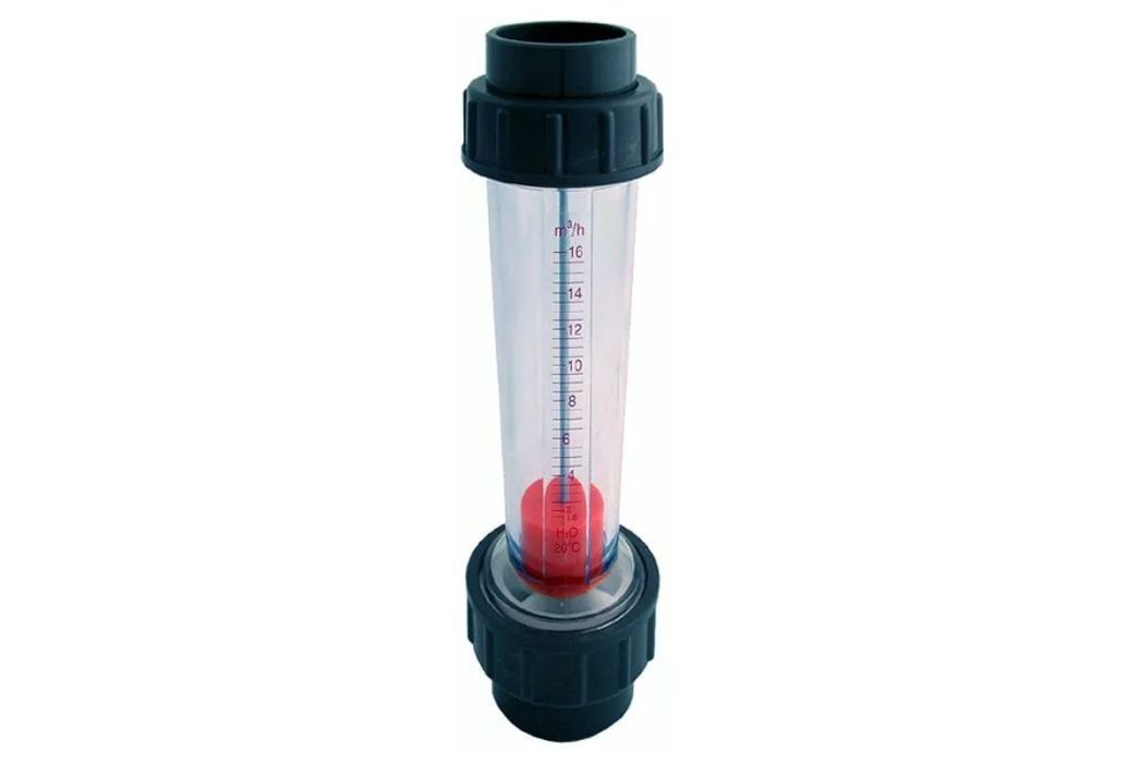 Europond Stübbe PVC Doorstroommeter 40mm, 250-2500 L/u Meetbereik - Duurzaam & Eenvoudig te Installeren voor Vijvers afbeelding