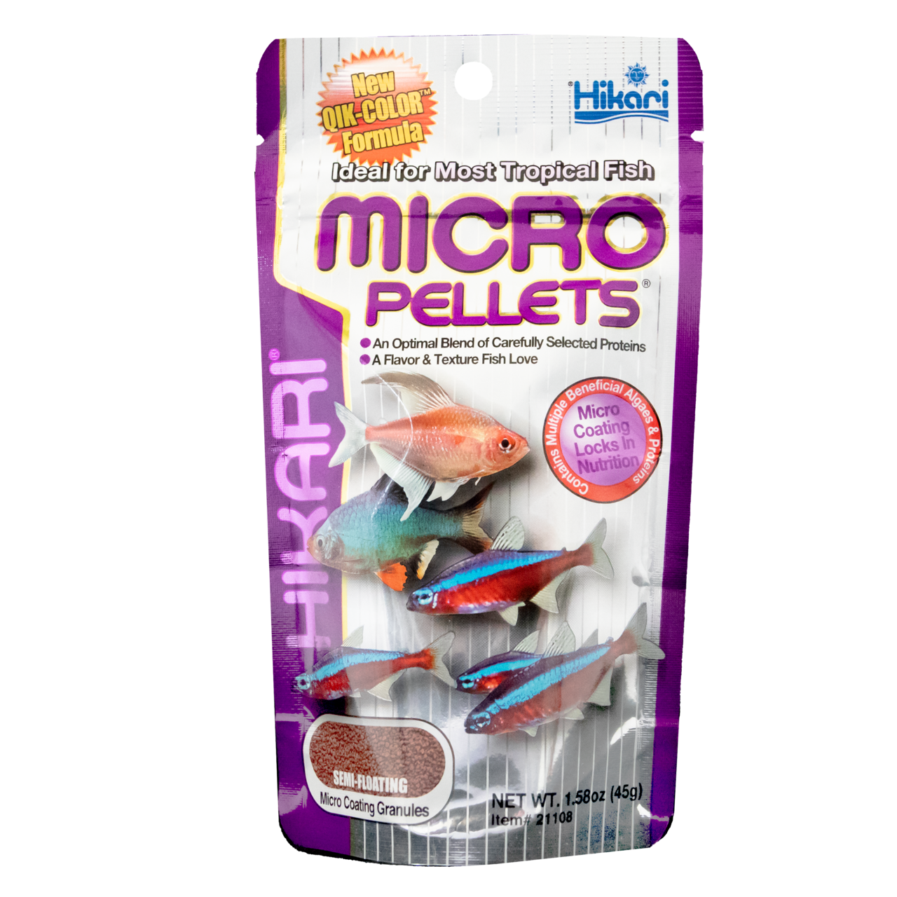 Hikari Micro Pellets 45g - Voedzame Korrels voor Kleurboost Kleine Tropische Vissen afbeelding