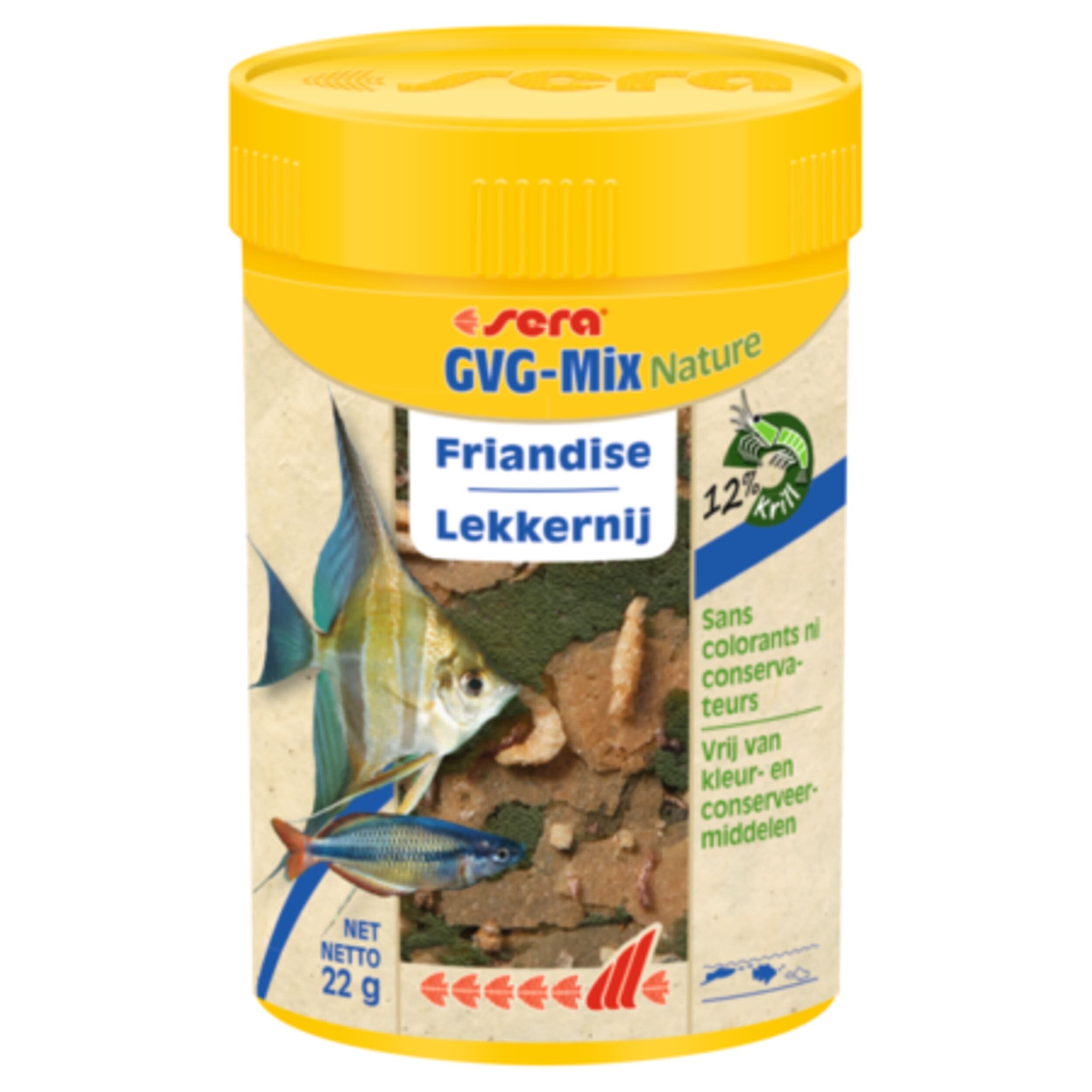 Sera GVG-Mix Nature 100 ml - Natuurvoeding voor Siervissen, Rijk aan Krill, Zonder Kunstmatige Toevoegingen