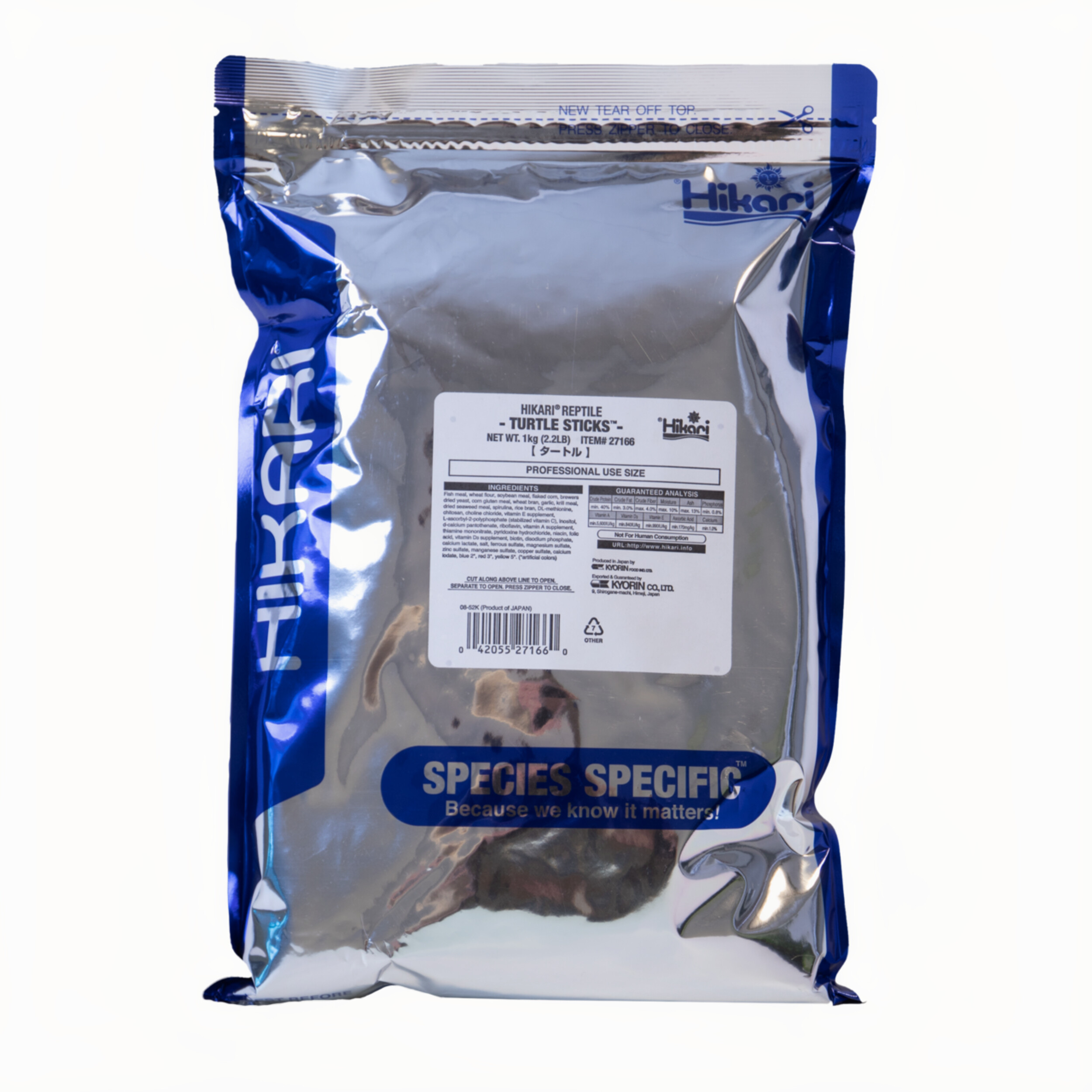 Hikari Turtle Sticks 1kg - Compleet Waterschildpadden Voer met Calcium en Nutriënten