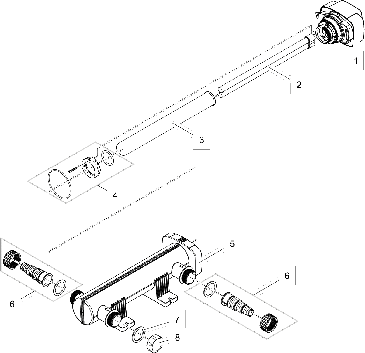 Vervanglamp UVC 36 W