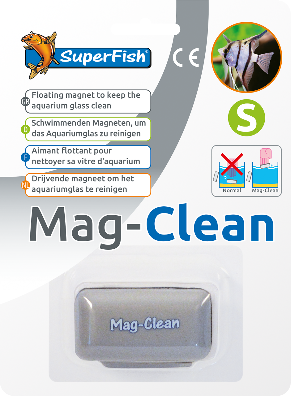 Superfish Mag Clean Klein - Zwevende Algenmagneet voor Aquariaglas, Krast Niet afbeelding