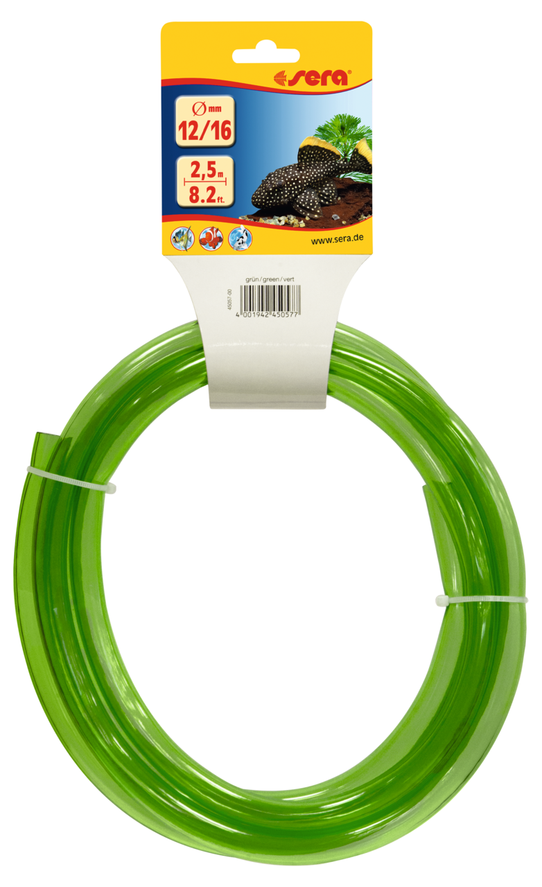 Sera Flexibele Aquarium Waterbuis 12/16mm Groen - Duurzame 2,5m Slang voor Filters en Pompen afbeelding