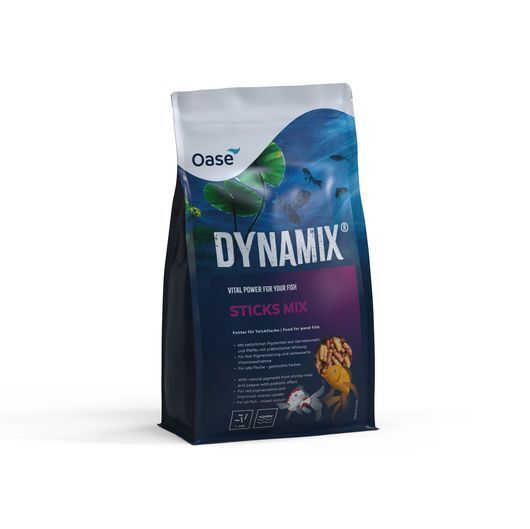 Oase DYNAMIX Sticks Mix 1L - Vitaminerijke Voeding voor Levendige & Gezonde Vijvervissen afbeelding