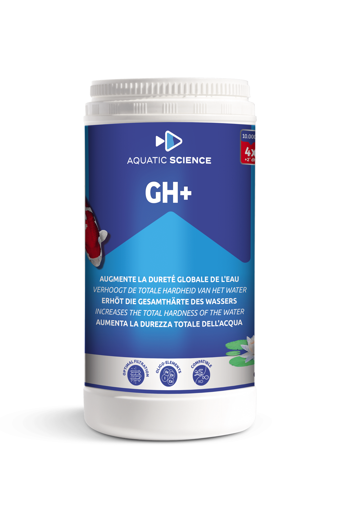 Aquatic Science NEO GH+ 0,4 Kg voor Vijver - Verhoogt Hardheid & Ondersteunt Aquatisch Leven afbeelding