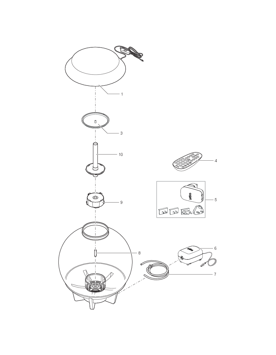 biOrb verv.deksel HALO 30 MCR grijs DC afbeelding