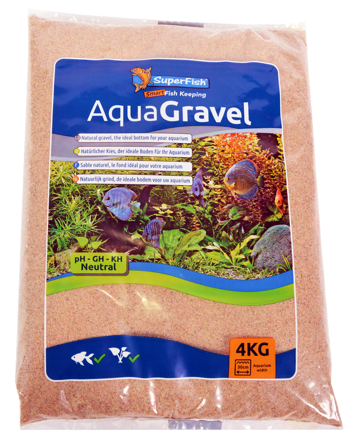 Superfish Aqua Grind Rivierzand - 4kg Natuurlijk Aquariumbodem, Fijnkorrelig & pH-Neutraal afbeelding