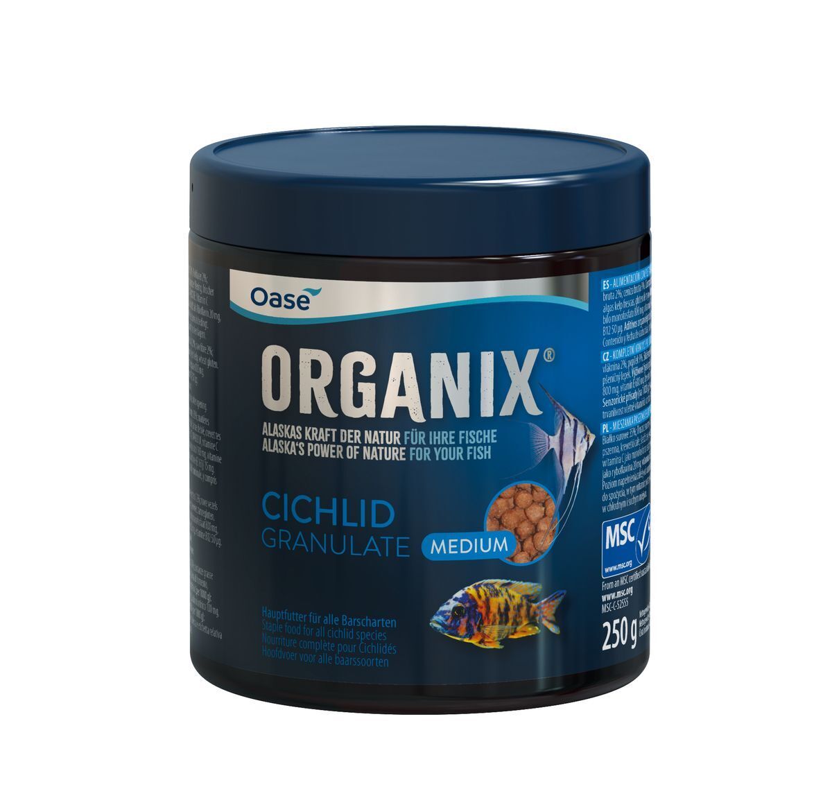 Oase ORGANIX Cichlid Granulaat M - Duurzaam Visvoer uit Alaska 550ml - Gezond & Kleurrijk afbeelding