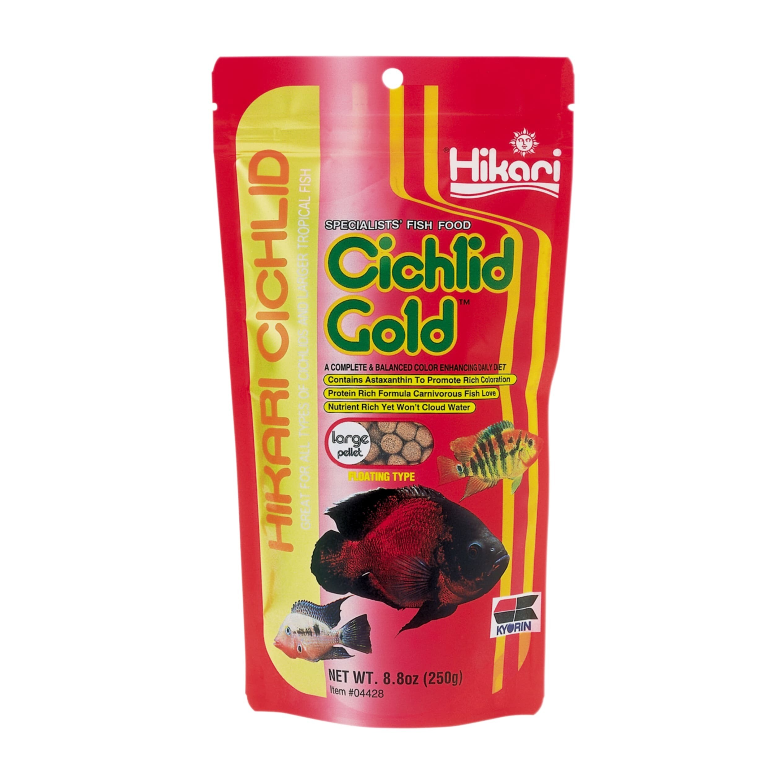 Hikari Cichlid Gold Large - Proteïnerijk Voer voor Kleurrijke Cichliden - 250g - Versterkt Immuunsysteem
