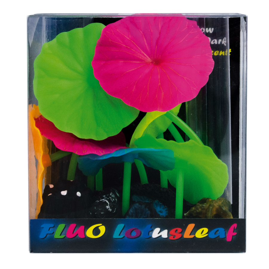 Superfish Fluo Lotus Leaf - Fluorescerend Ornament met LED & Aqua-Flow Filter afbeelding