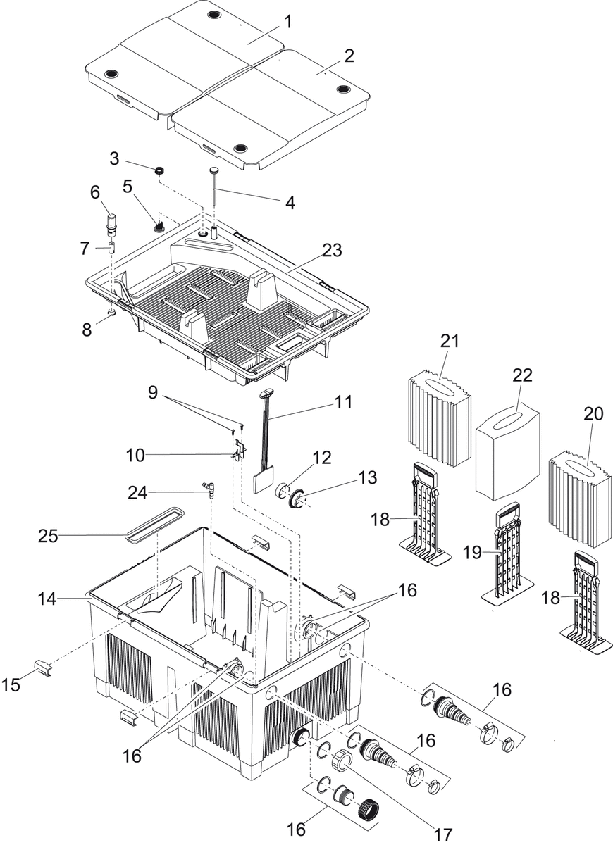 Sluitklem waterniveau indicator afbeelding