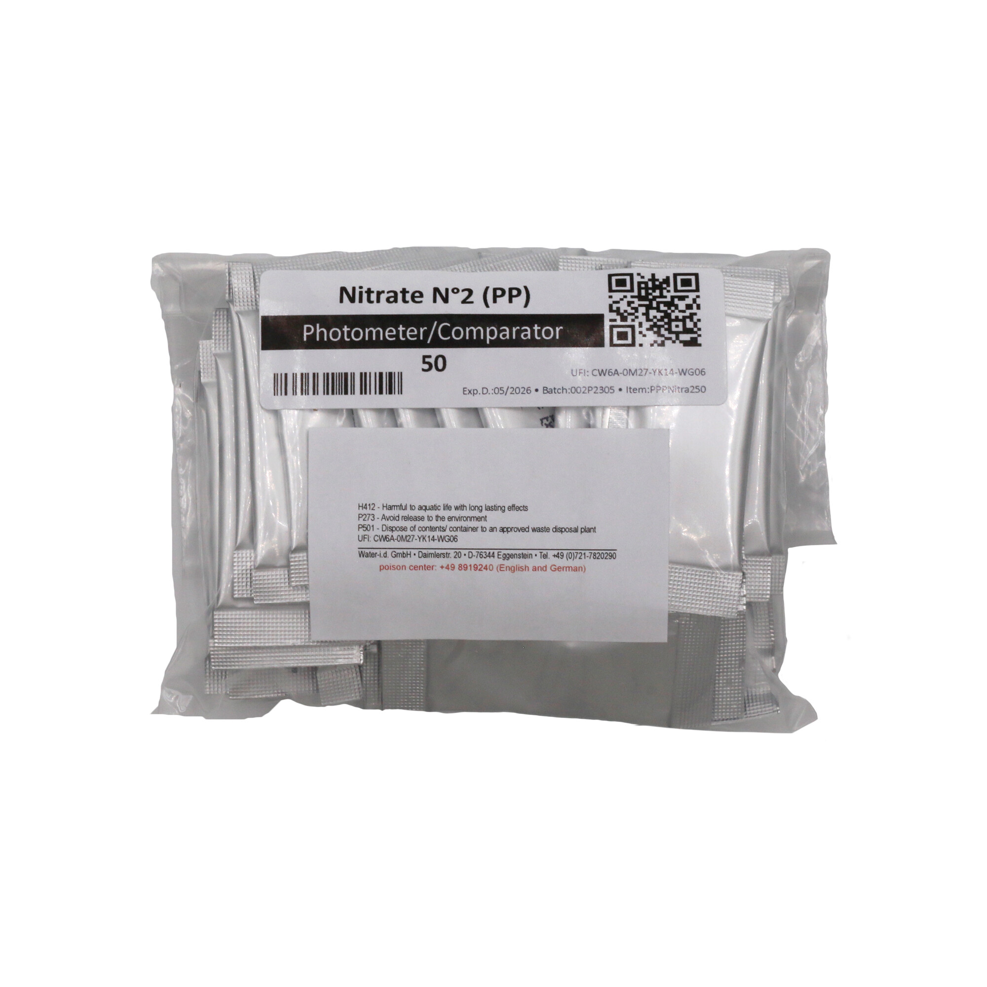 50 sachets de poudre Nitrate N°2 pour Poollab 2.0