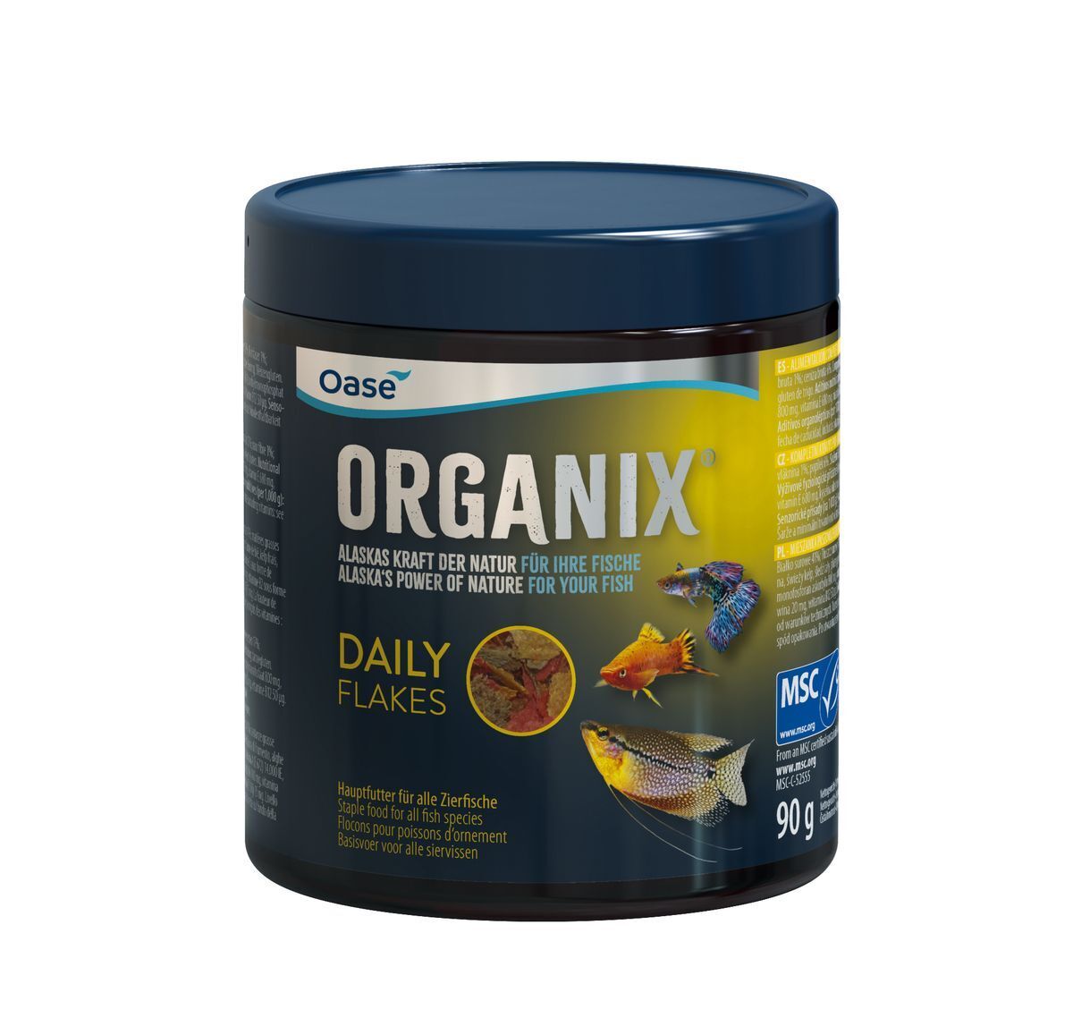 Oase ORGANIX Daily Flakes Vijvervoer - 550ml Duurzaam Voer uit Alaska, Natuurlijk & Gezond afbeelding