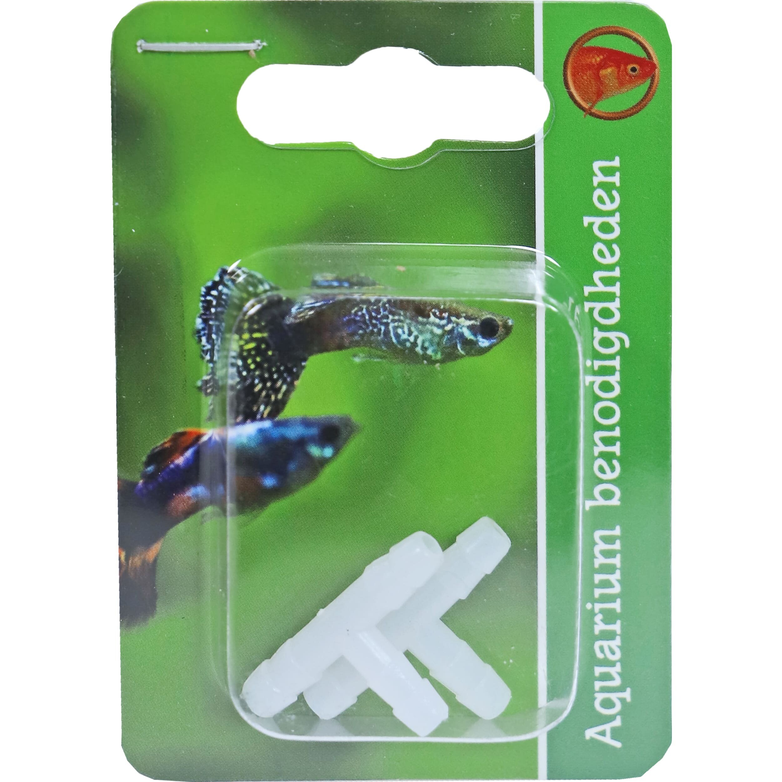 Boon T-Stuk 2x 4mm - Eenvoudige Installatie voor Aquarium Luchtslangen, Duurzaam in Zoet- & Zoutwater