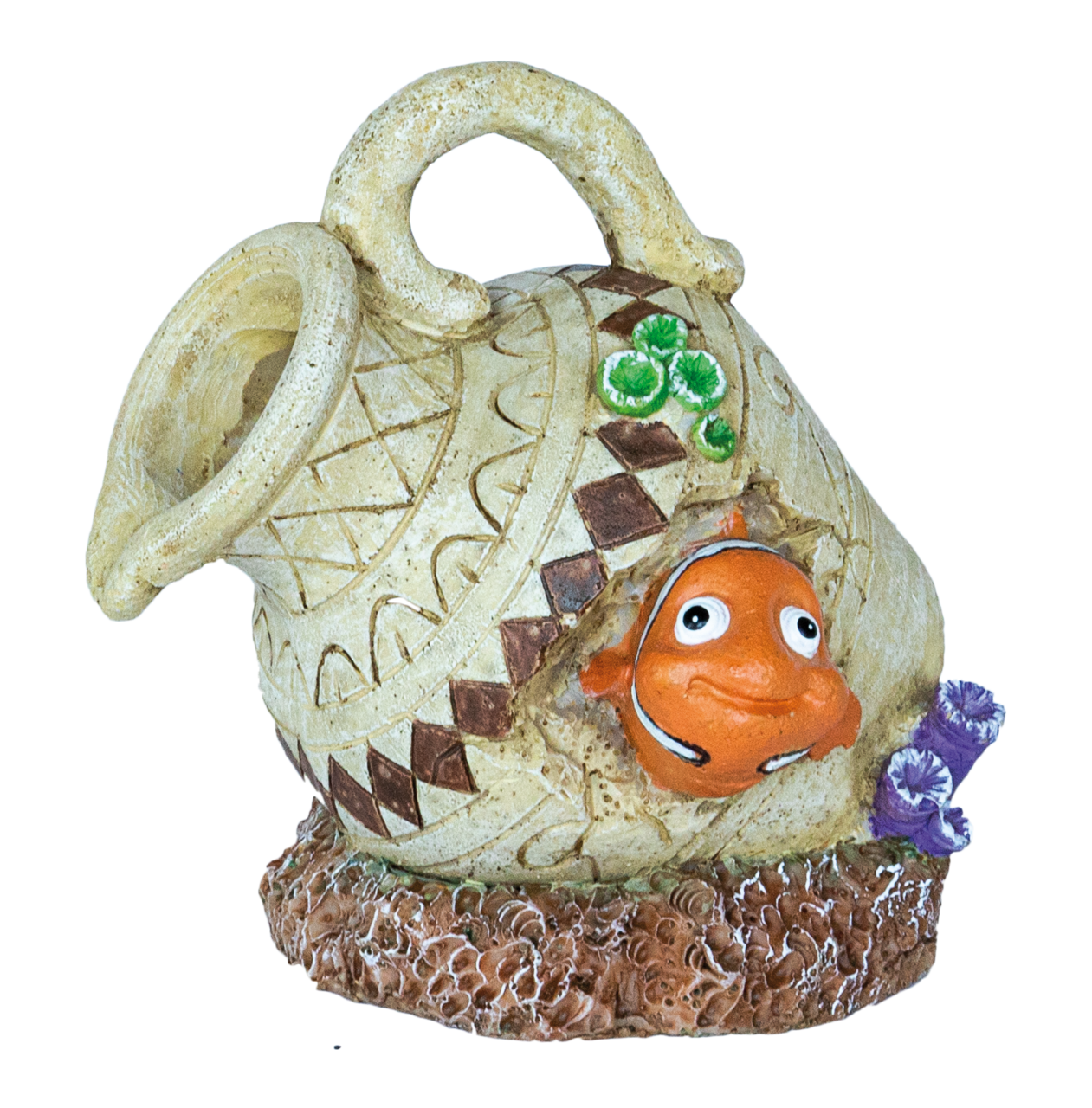 Superfish Deco Jar Nemo - Eco-vriendelijk Handgeschilderd Aquarium Ornament afbeelding