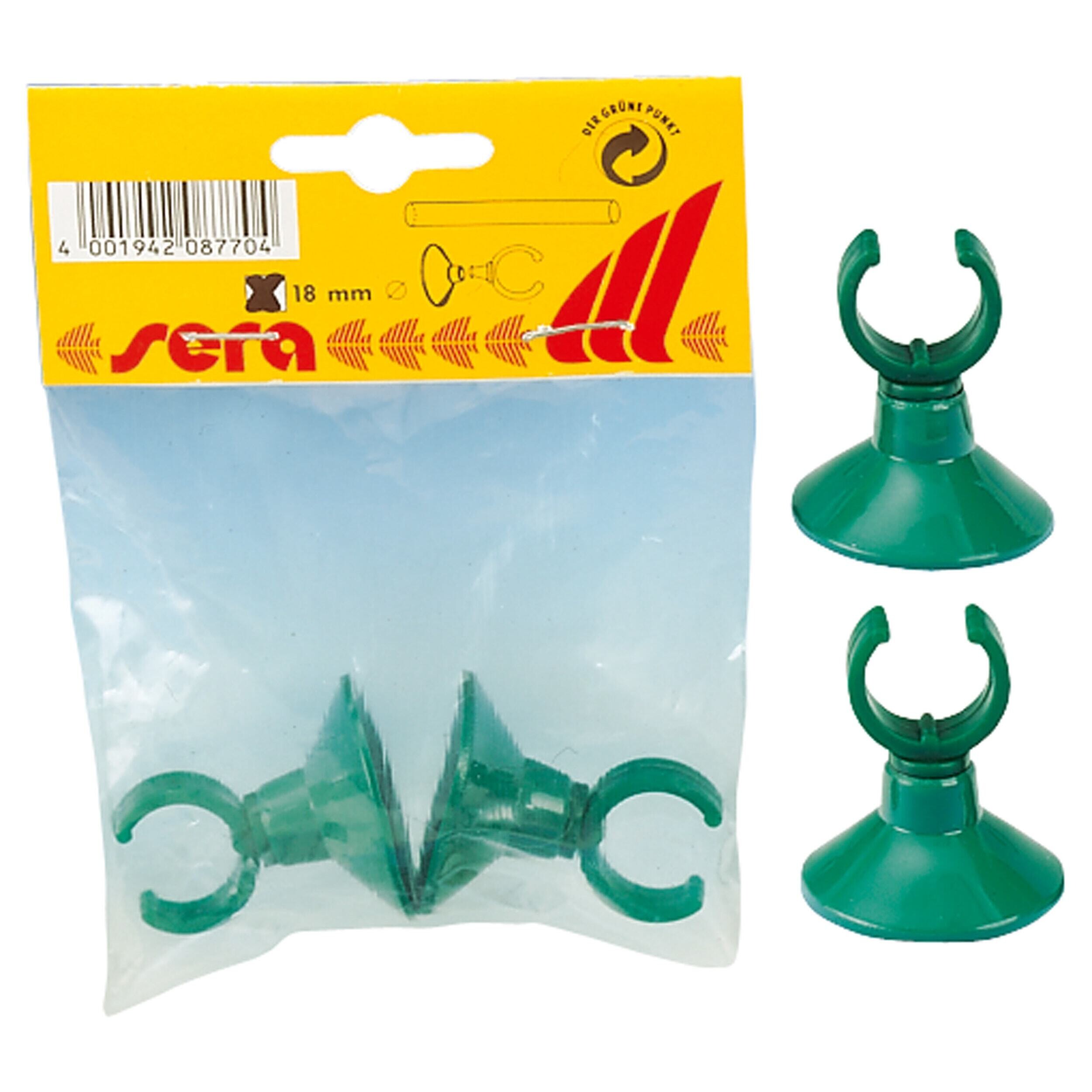 Sera Zuighouders 18mm, 2-pack - Betrouwbare Bevestiging voor Aquariumaccessoires
