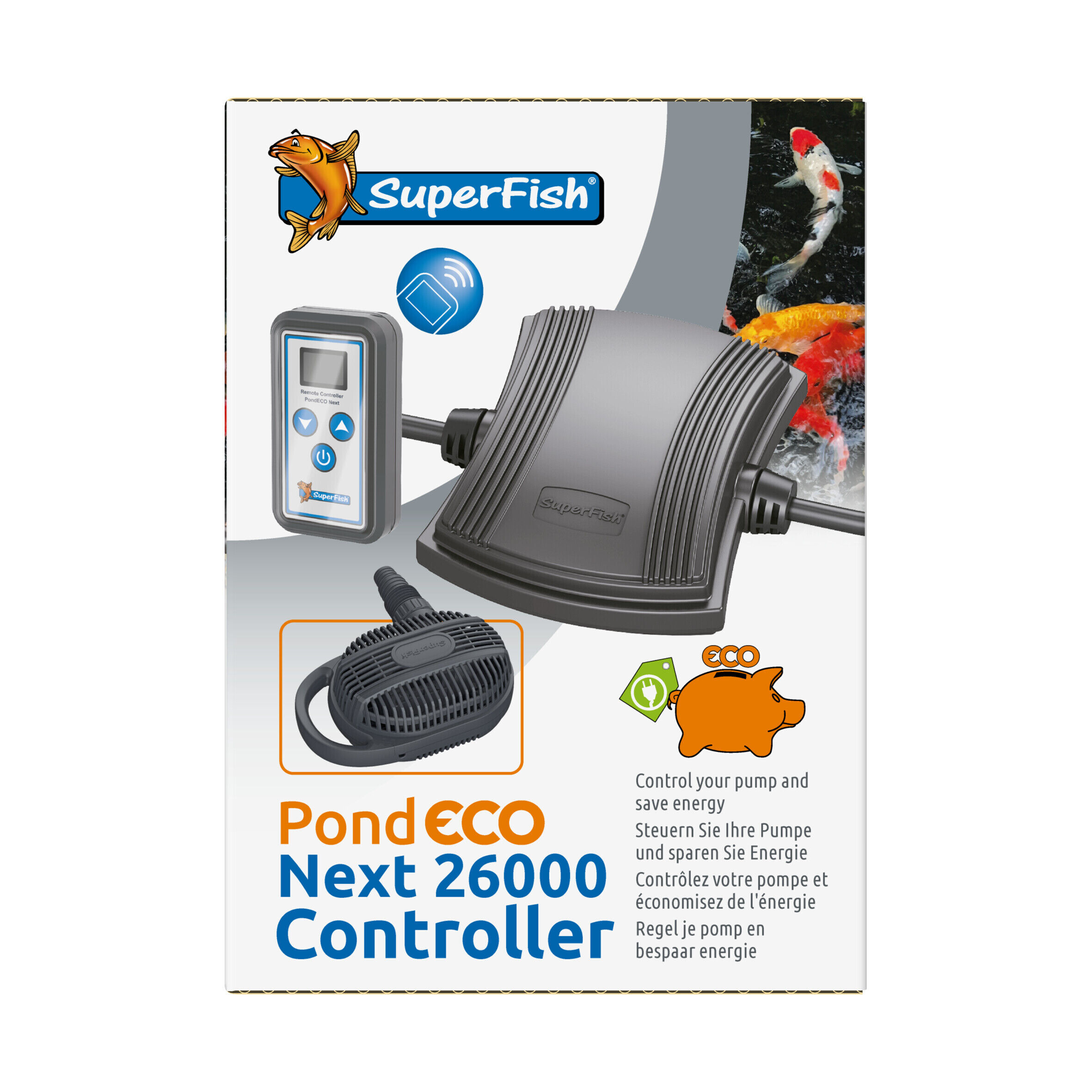 Superfish Pond Eco Next 26.000 - Energiezuinige Vijver Controller met Afstandsbediening afbeelding