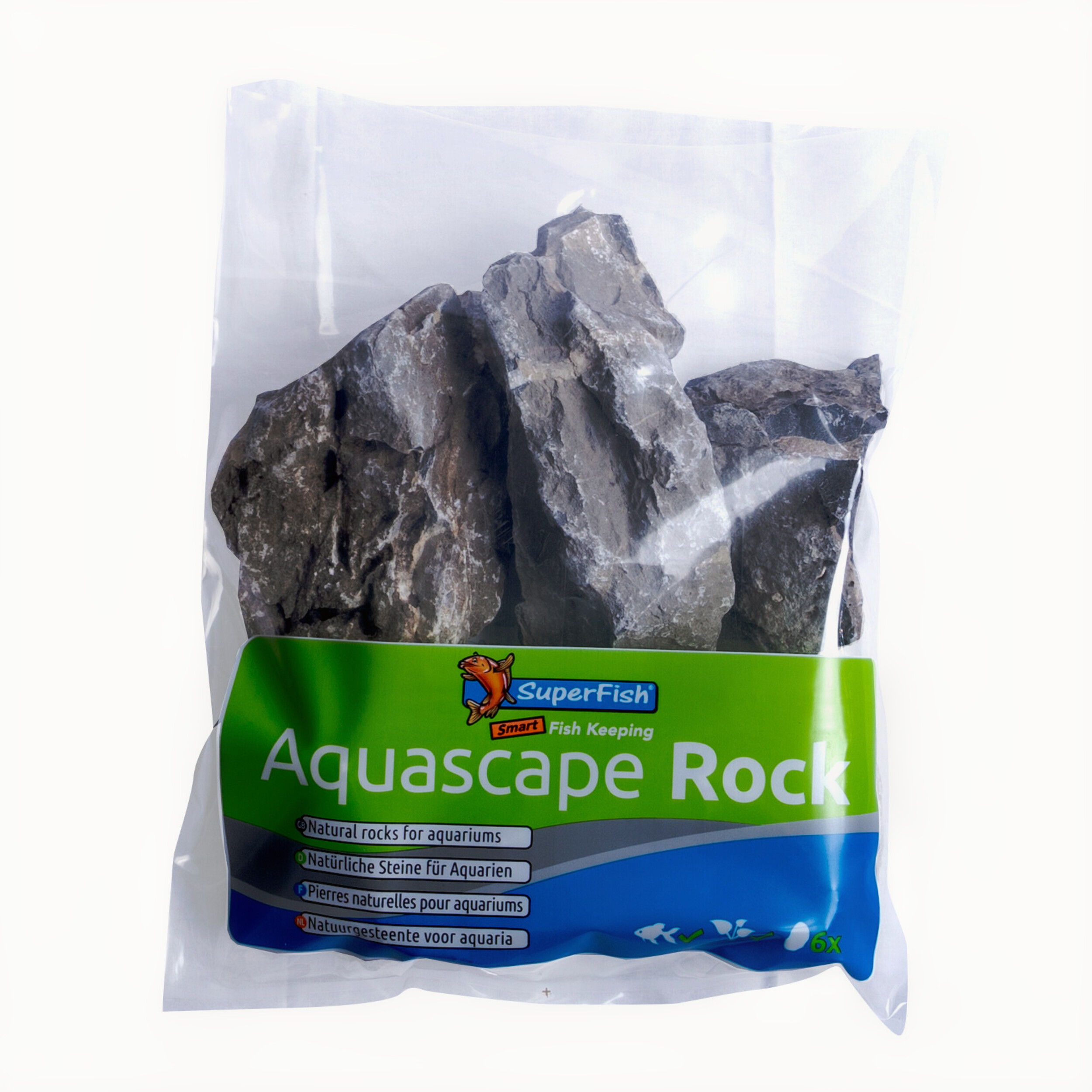 Superfish Aquascape Mountain Rock 5 Kg - Veilig voor Vissen & Ideaal voor Aquascaping