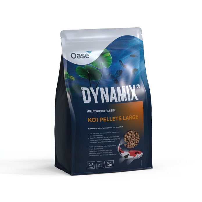 Oase DYNAMIX Koi Pellets Large - Gezond Visvoer voor Groei & Intense Kleur, 4L afbeelding