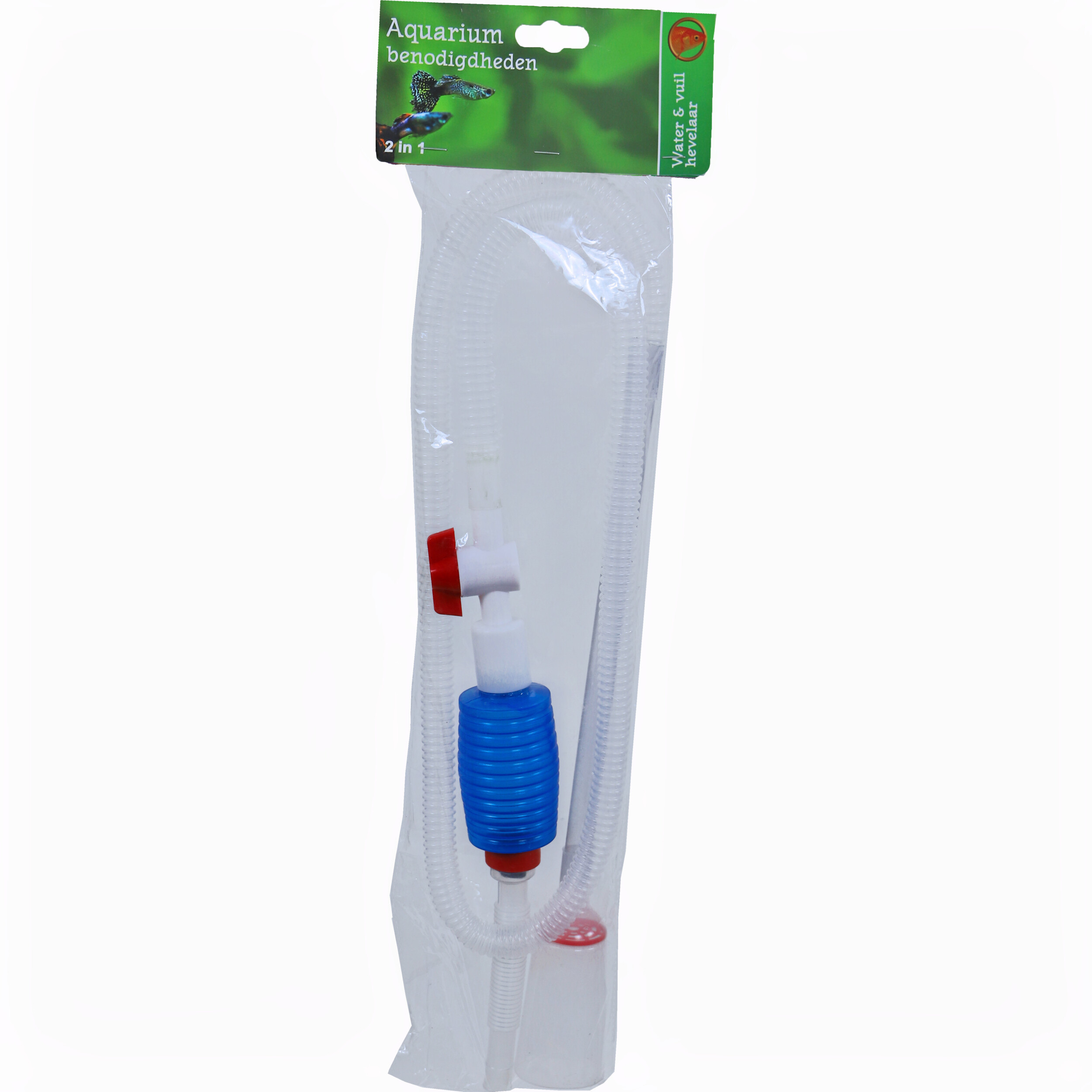 Boon Water/Vuilhevelaar Small met Kraan - Visveilig, 185cm voor Zoet/Zoutwater Aquariums