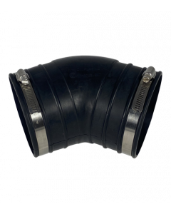 Flexibele rubber bocht (45°) 110mm