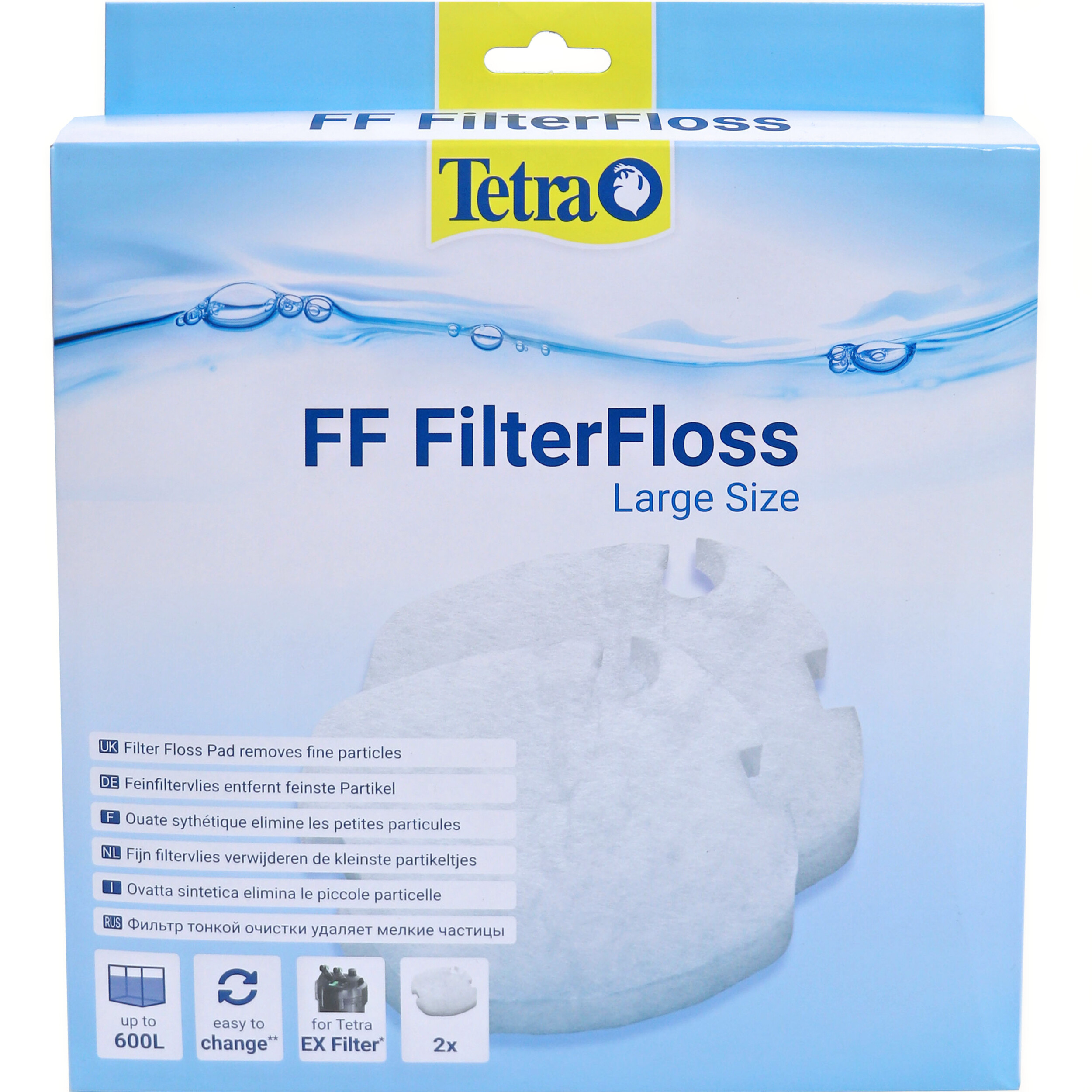Tetra Filterfloss L Pads 2 Stuks - Geschikt voor EX Filter Serie tot 600L - Optimale Vijverzuiverheid