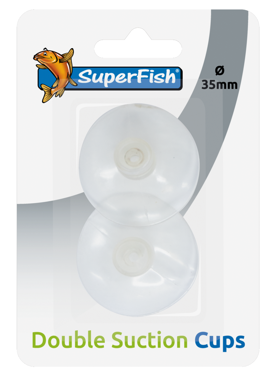 Superfish Dubbele Zuiger 35mm 2-Pack - Transparante Bevestigers voor Aquariumslangen afbeelding