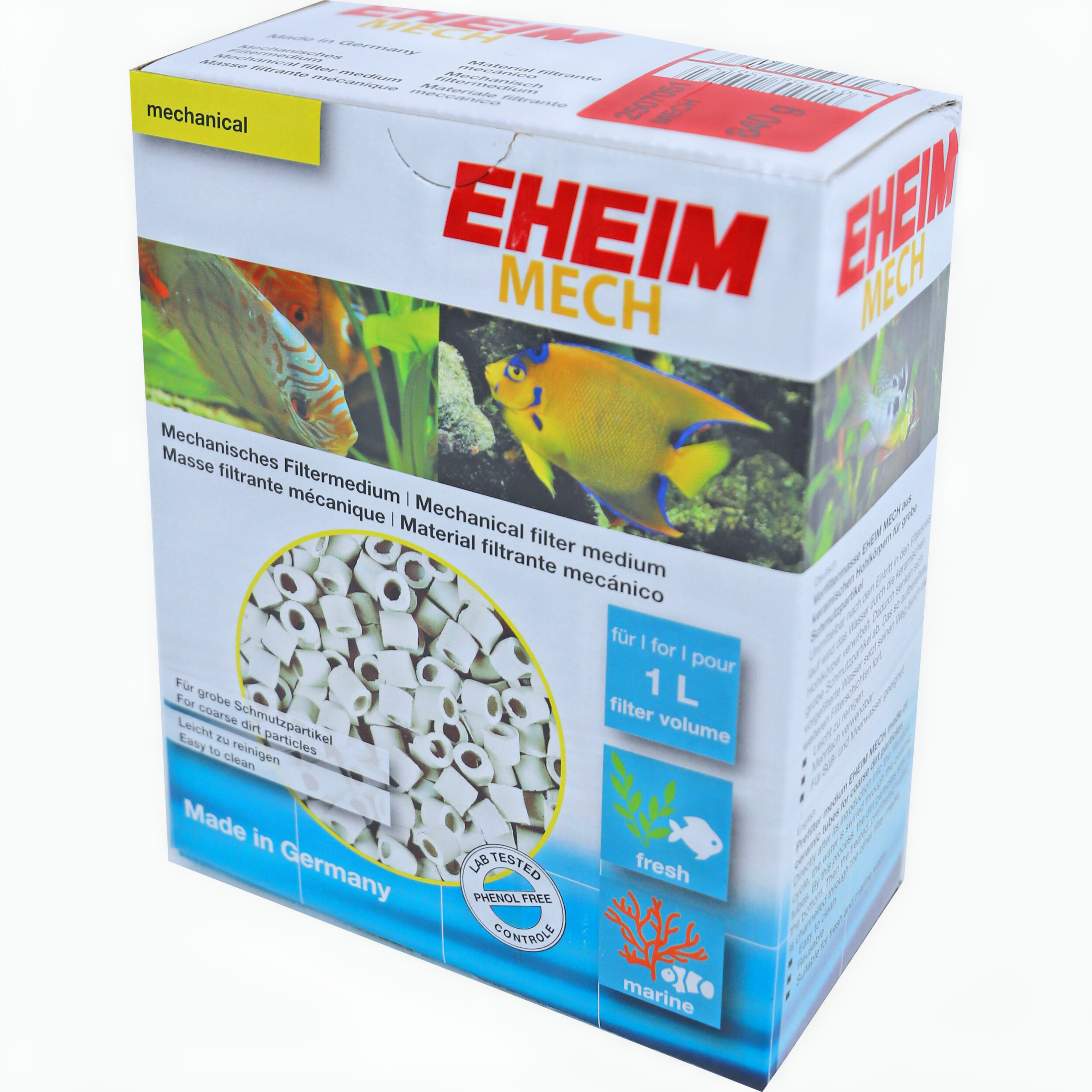 Eheim Voorfiltermassa 1L - Mechanische Filtermedia voor Helder Water in Zoet- en Zoutwateraquarium