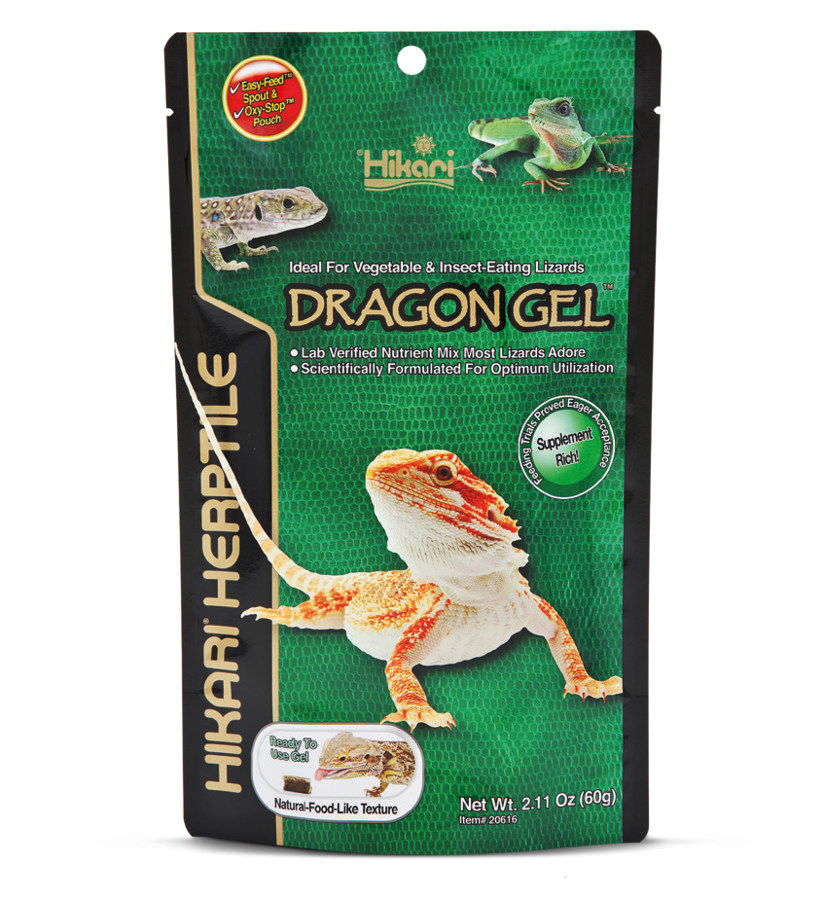 Hikari DragonGel 60g - Compleet Voer voor Jonge Hagedissen, Rijk aan Vitamines afbeelding