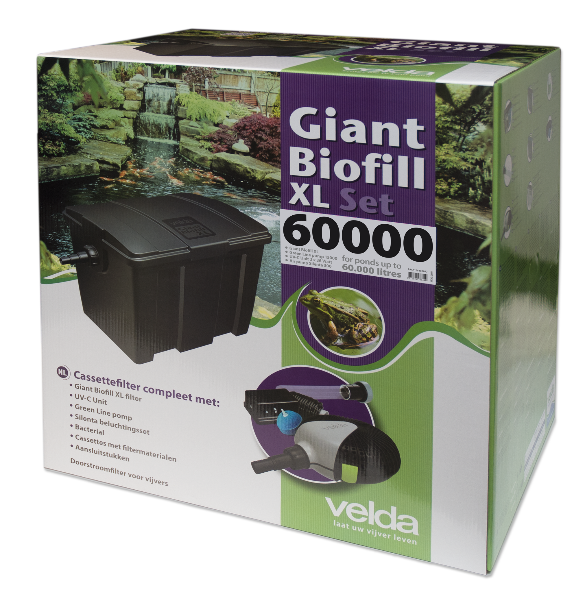 Velda Giant Biofill XL Set 60000 - Vijverfilter Set voor 60K Liter met UV-C en Pomp afbeelding