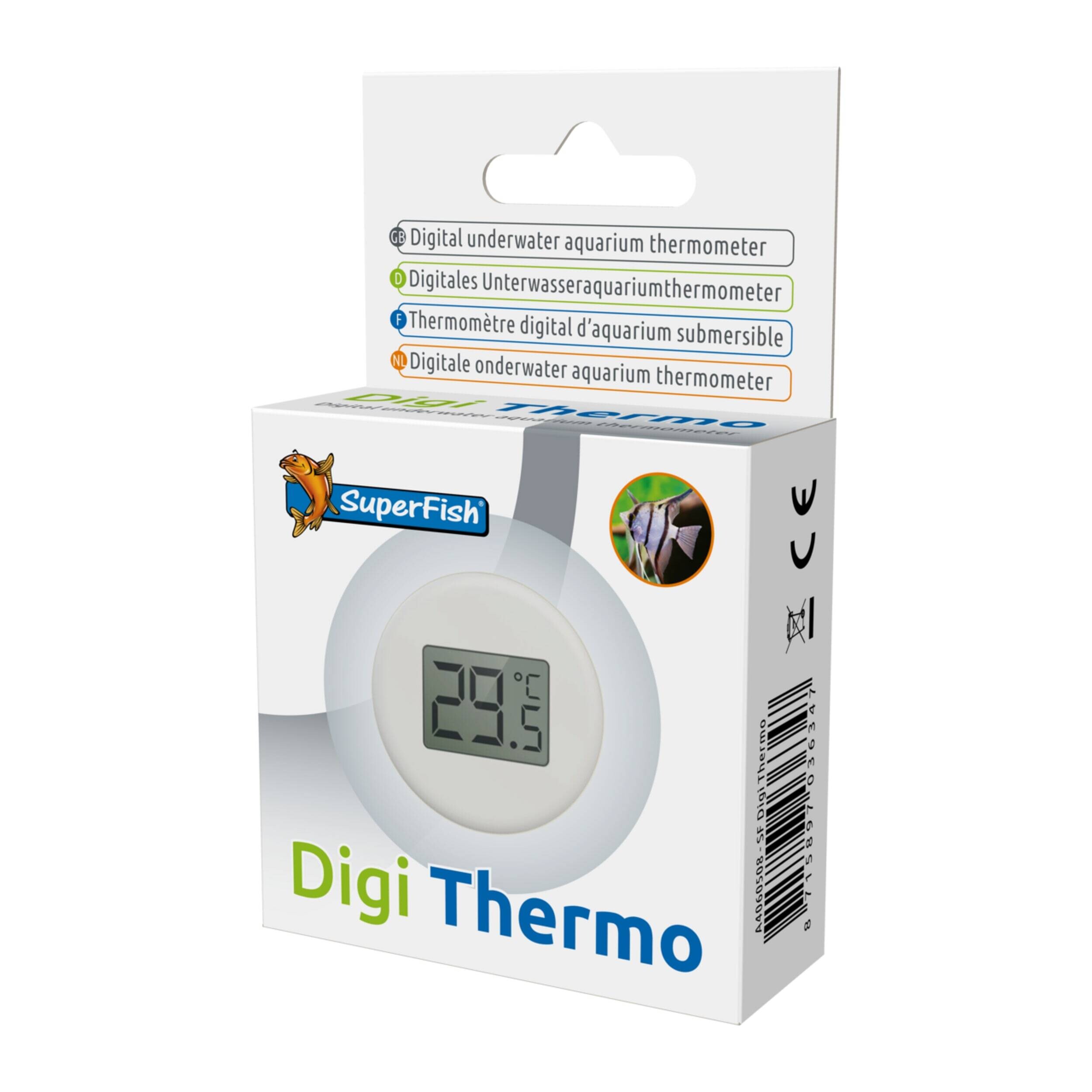Superfish Digi Thermo Nauwkeurige Digitale Aquariumthermometer voor Onderwatermeting