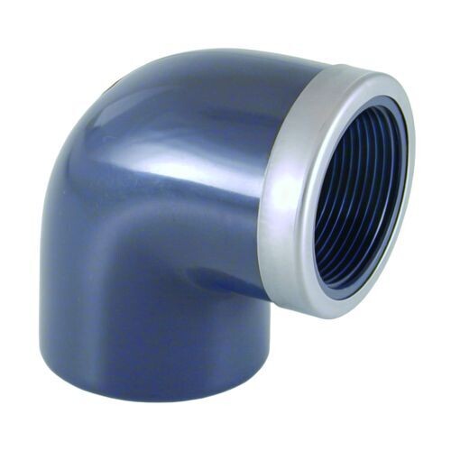 PVC knie 90° Ø63mm x 2" binnendraad verstevigd PN16