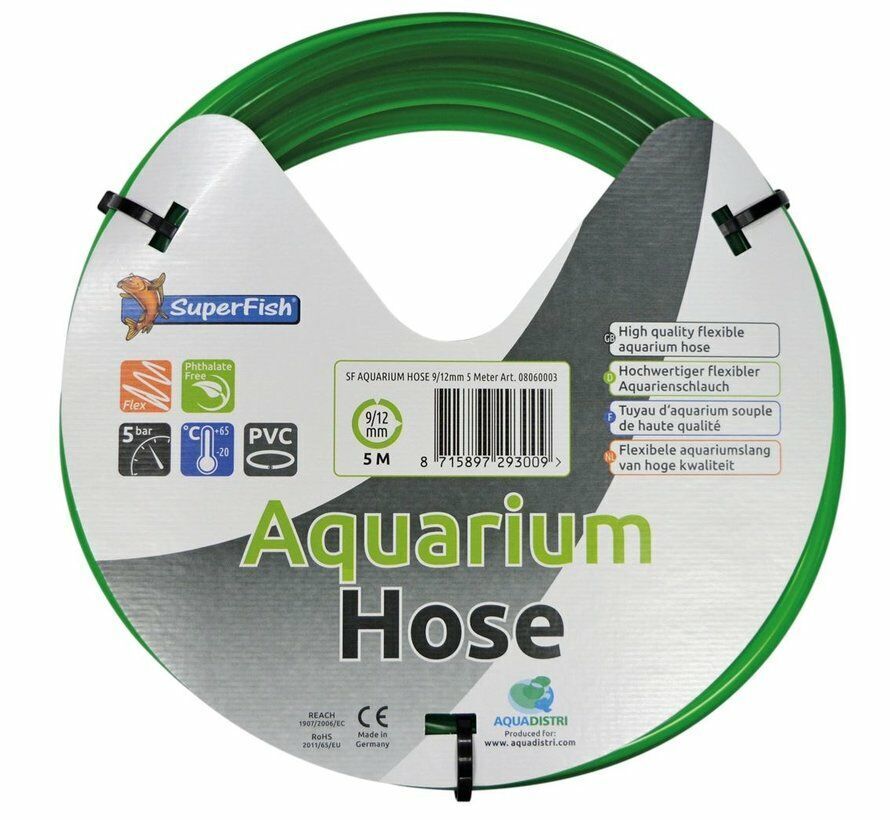 Superfish Aquariumslang 9/12mm 5m - Flexibele Tube, Knikvrij voor Filterinstallaties afbeelding