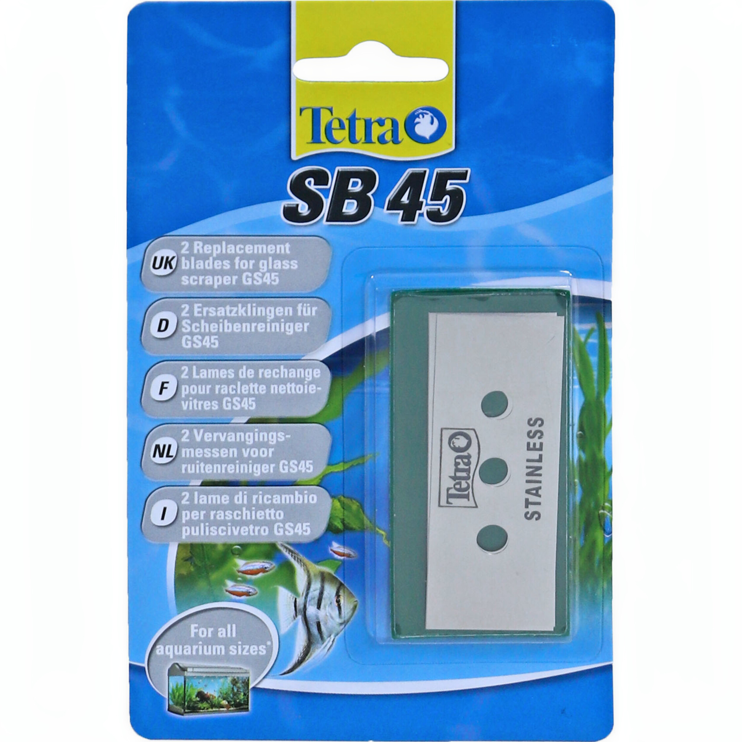 Tetra Vervangingsmesjes 2-Pack voor GS 45 Glaswandreiniger - Onberispelijk Schone Aquariumruit