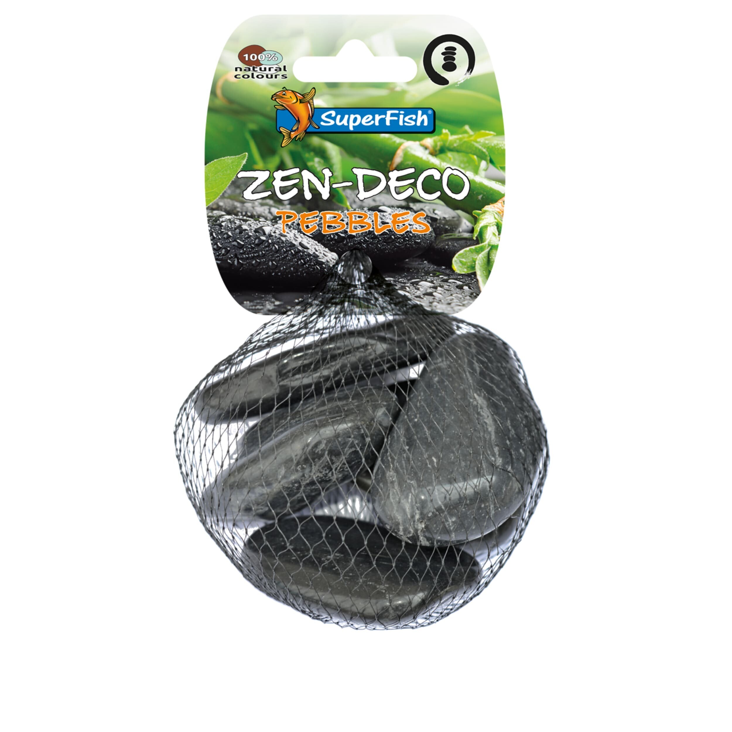 SuperFish zen pebble zwart m 5 st