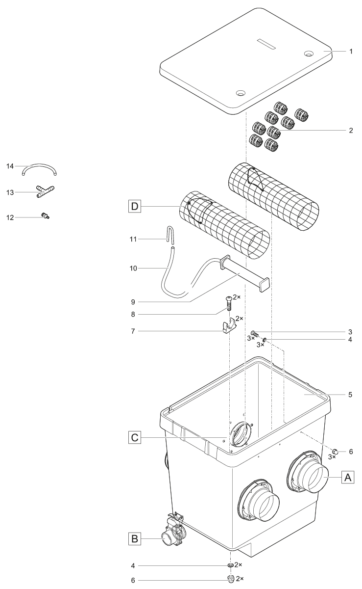 Oase BG Rubbermof D178mm - Waterdichte Vijververbinding voor Optimaal Waterbeheer afbeelding