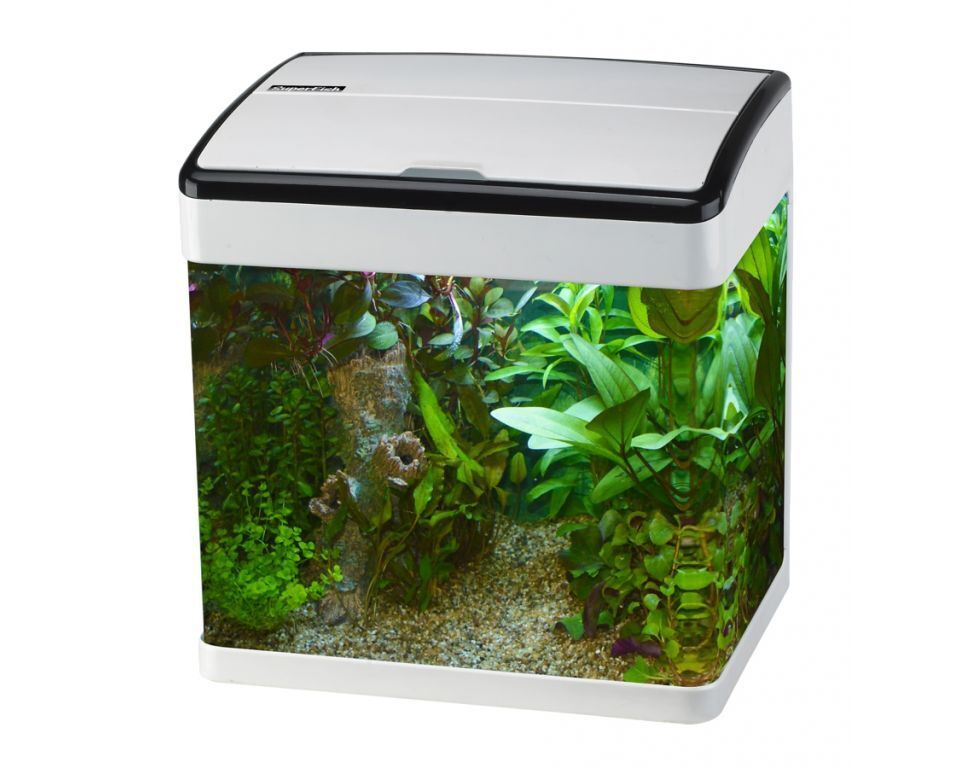 Superfish Panorama 50 Wit - Modern Aquarium 50L met LED - Inclusief Filter en Pomp afbeelding