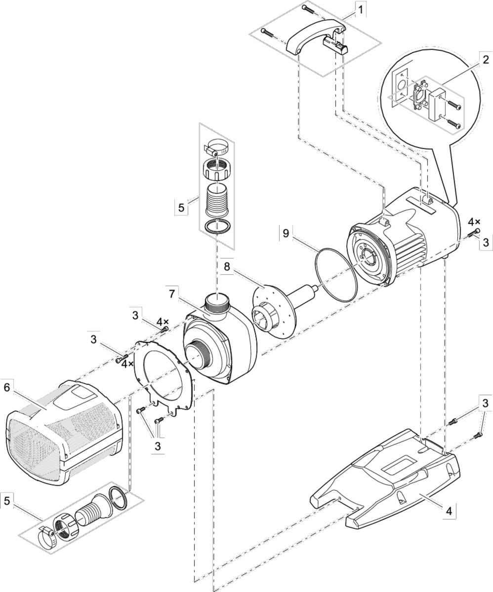 Oase Voet EC2 Maxi XL: Stabiele Basis voor Vijvertechniek met Eenvoudige Installatie & Lange Levensduur afbeelding