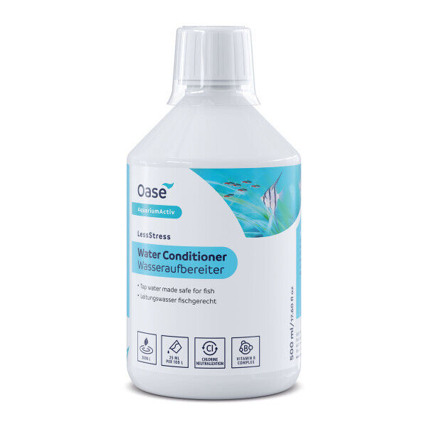 Oase LessStress Waterzuiveraar 500ml - Neutraliseert Chloor, Verrijkt met Vitamine-B voor Aquariums afbeelding