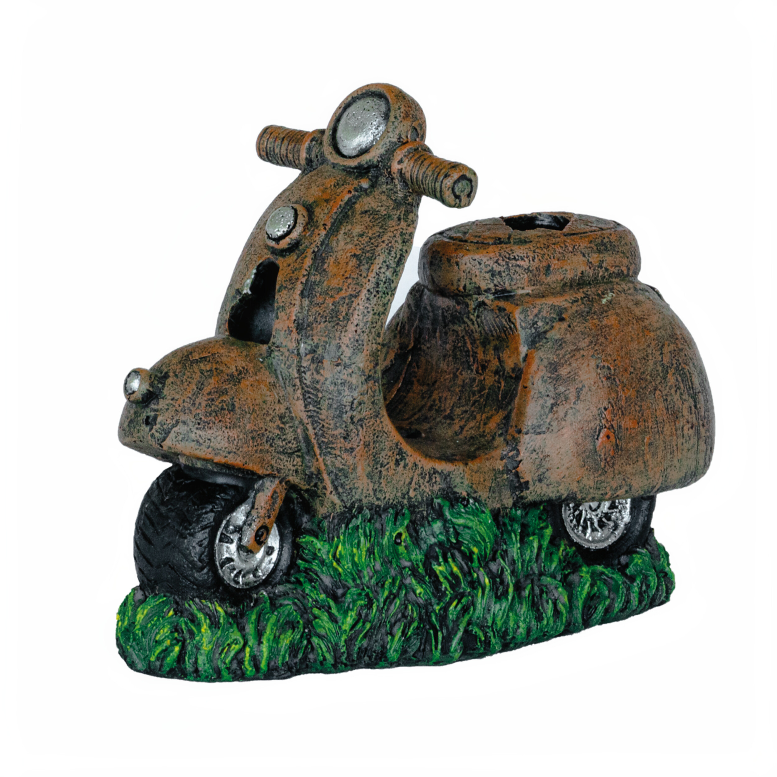 Superfish Deco Led Vespa Aquariumdecoratie - Milieuvriendelijk, Handgeschilderd met LED & Bubble Kit