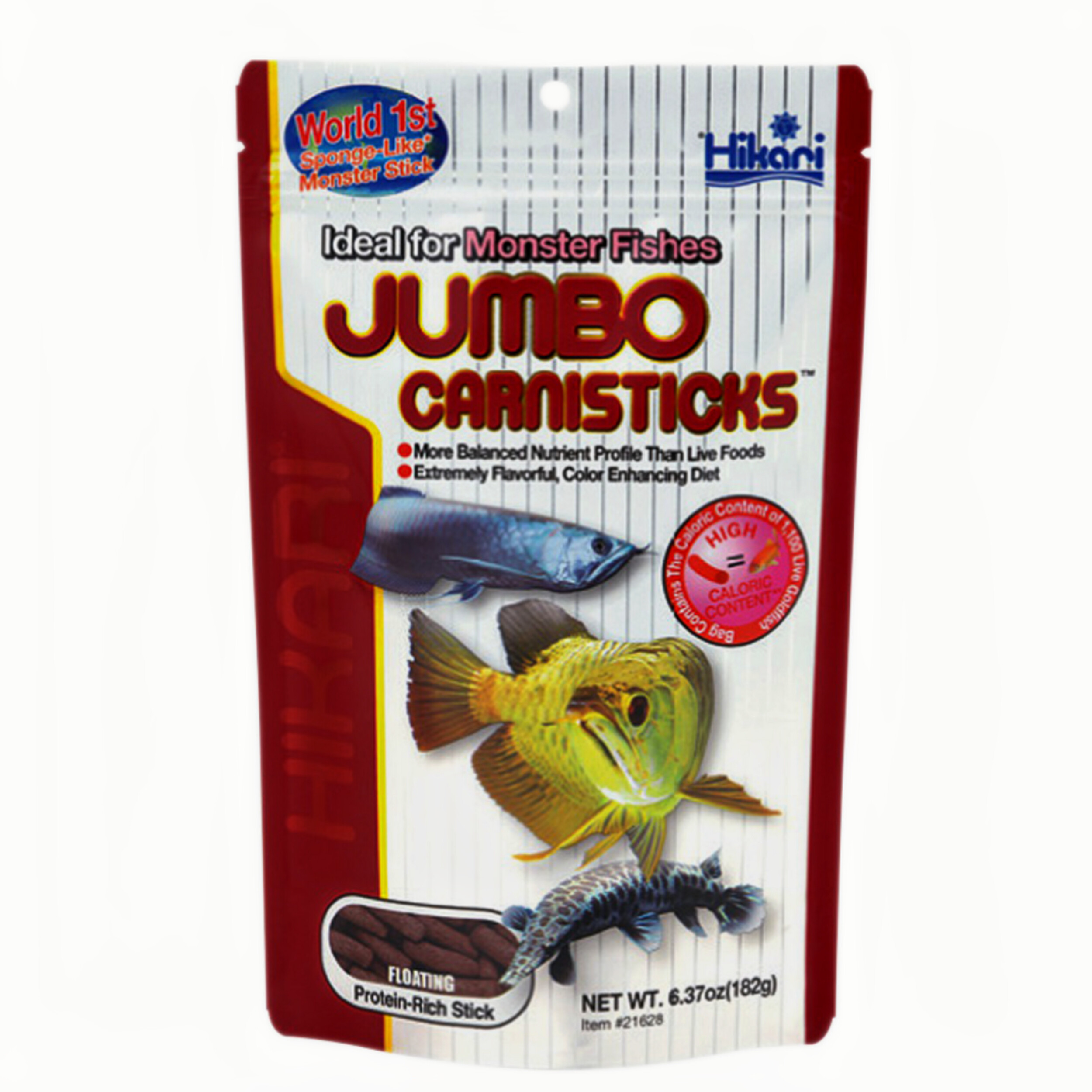 Hikari Jumbo Carnisticks 182g - Premium Voer voor Aquarium Roofvissen, Voedzaam & Smaakvol